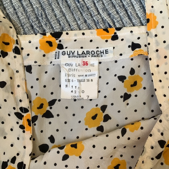 Guy Laroche Silk  Floral Top XS - Picture 3 of 6